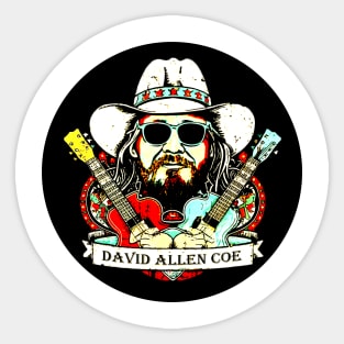 david allen coe Sticker